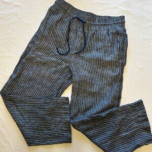 QUINCE 100% EUROPEAN LINEN WIDE-LEG PANTS, LARGE